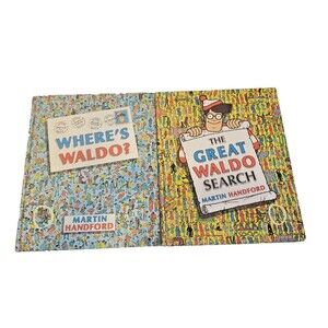 Where's Waldo? by Martin Handford 1987 &  1989 1st Edition 2 Hardcover Books